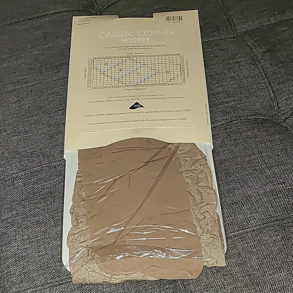 Nude Pantyhose Silky Lycra Sheer control top sandalfoot‎ hosiery